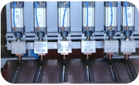 Multispot template welding machines